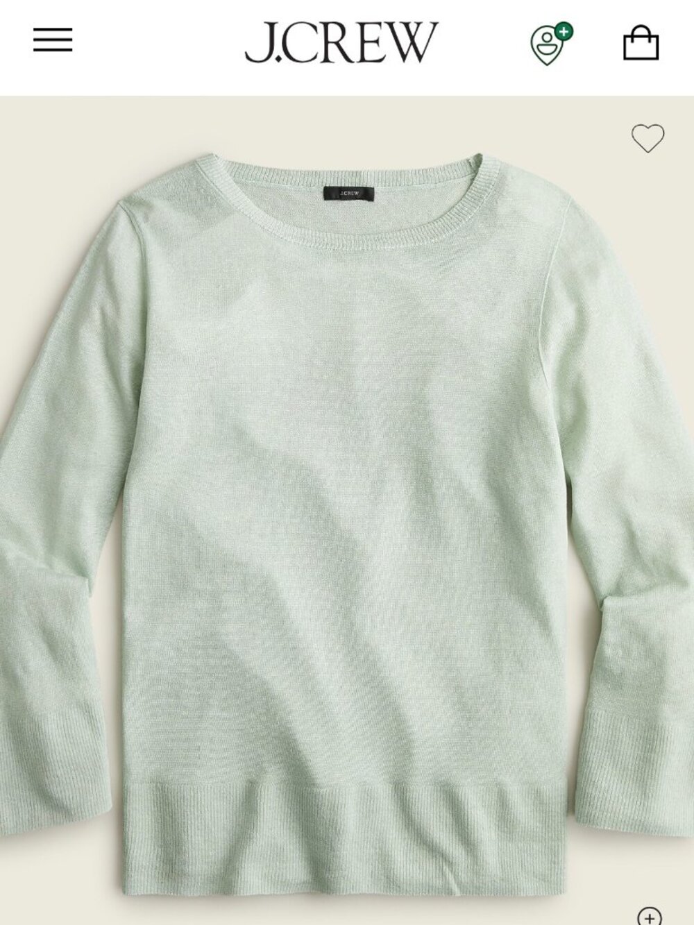 J. Crew Relaxed-Fit Linen Crewneck Sweater